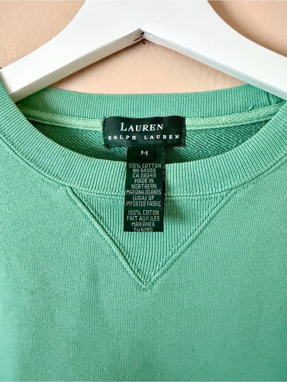 Ralph Lauren Teal Green Crewneck Sweatshirt - LRL Logo - Picture 4 of 4